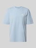 PEGADOR Oversized T-Shirt mit Backprint und Rundhalsausschnitt Hellblau