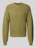 JAKE*S STUDIO MEN Strickpullover mit Rundhalsausschnitt Senf