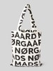 MADS NØRGAARD Shopper met open hoofdvak en hengsels Zwart