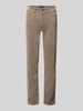 Marc Cain Smalle broek van katoenmix met modal-aandeel model 'SILEA' Taupe