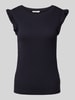 Marc O'Polo Denim Slim fit top van katoenmix Marineblauw