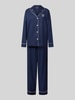 Lauren Ralph Lauren Slim fit pyjama-set van puur katoen Donkerblauw