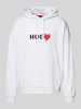 HUGO Hoodie mit Kapuze Modell 'Dewgili' Weiss