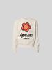 Kenzo Regular Fit Pullover mit Logo-Print Mittelgrau