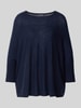 JOOP! Strickpullover aus Kaschmir mit 3/4-Arm Dunkelblau