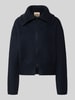 MOS MOSH Strickjacke aus Mohair-Mix mit Label-Detail Modell 'Hulda' Marine