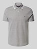 Tommy Hilfiger Regular Fit Poloshirt aus Baumwoll-Leinen-Mix Oliv