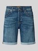 Jack & Jones Regular Fit Jeansshorts im 5-Pocket-Design Modell 'RICK' Dunkelblau