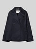 Marc O'Polo Regular Fit Caban-Jacke aus reiner Baumwolle Marine