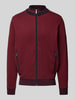 bugatti Sweatjacke mit Stehkragen Rot