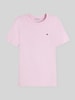Tommy Hilfiger Slim Fit T-Shirt aus reiner Baumwolle Pink