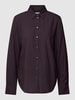 Marc O'Polo Overhemdblouse met all-over motief Marineblauw