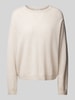 Christian Berg Woman Gebreide pullover met ribboorden Beige gemêleerd