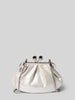 Seidenfelt Tote tas in leerlook model 'Fyn' Zilver