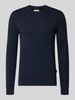Blend Strickpullover mit Rundhalsausschnitt Modell 'BAGGE' Marine