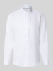 Christian Berg Men Slim Fit Business-Hemd aus reiner Baumwolle Weiss