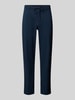 SELECTED HOMME Regular tapered fit chino met tunnelkoord, model 'LERO' Marineblauw