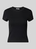 Review T-shirt z okrągłym dekoltem Czarny