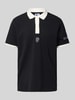 CHAMPION Poloshirt mit Label-Stitching Black