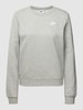Nike Sweatshirt mit Label-Stitching Hellgrau Melange