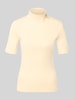 Marc Cain Slim Fit T-Shirt aus Baumwoll-Mix Sand