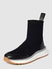 Marc Cain Bags & Shoes Soksneakers met labeldetails Donkergrijs