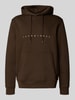 Jack & Jones Hoodie mit Label-Print Mittelbraun