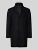 HECHTER PARIS Lange jas van wolmix Zwart