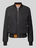 Original Bombers Bomberjack met labelstitching Zwart