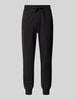 HUGO Regular Fit Sweatpants mit Label-Print Modell 'Dayote' Black