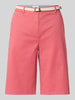 Christian Berg Woman Bermudas mit Gürtel und französischen Eingrifftaschen Altrosa