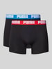 Puma Boxershort met labeldetail in een set van 2 stuks Zwart