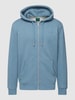 Superdry Sweatjacke mit Logo-Stitching Modell 'VINTAGE LOGO' Hellblau meliert