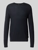 JOOP! COLLECTION Gebreide pullover van wolmix model 'Bennino' Marineblauw