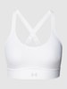Under Armour Bustier met labelprint, model 'Infinity' Wit