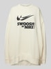 Nike Bluza o kroju oversized z nadrukiem z logo Złamany biały
