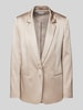 Jake*s Cocktail Regular fit blazer met paspelzakken Metallic beige gemêleerd