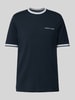 Lyle & Scott T-Shirt mit Label-Stitching Marine