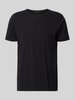 Filippa K T-shirt ze zrolowanym brzegiem Czarny