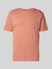 CK Calvin Klein T-shirt met logostitching, model 'SUPIMA' Zalm