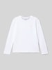 Polo Ralph Lauren Teens Shirt met lange mouwen en labelstitching Wit