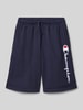 CHAMPION Sweatshorts mit Logo-Stitching Marine
