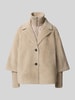 Tom Tailor Regular Fit Webpelzjacke im 2-in-1-Look Hellgrau