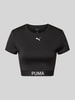 PUMA PERFORMANCE Cropped T-Shirt mit Logo-Print Black