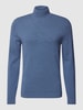 MCNEAL Rollkragenpullover in Melange-Optik  Rauchblau meliert