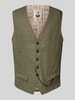 CG - Club of Gents Gilet met linnen, model 'Mitch' Groen