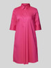 Christian Berg Woman Selection Knielanges Kleid mit kurzer Knopfleiste Pink