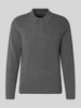 Jack & Jones Premium Strickpullover mit Polokragen Modell 'MAVERICK' Mittelgrau Melange