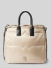 BOGNER Tote bag met labeldetail, model 'Malina' Zand