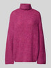 Pieces Relaxed Fit Rollkragenpullover mit Wollanteil Modell 'NATHERINE' Pink